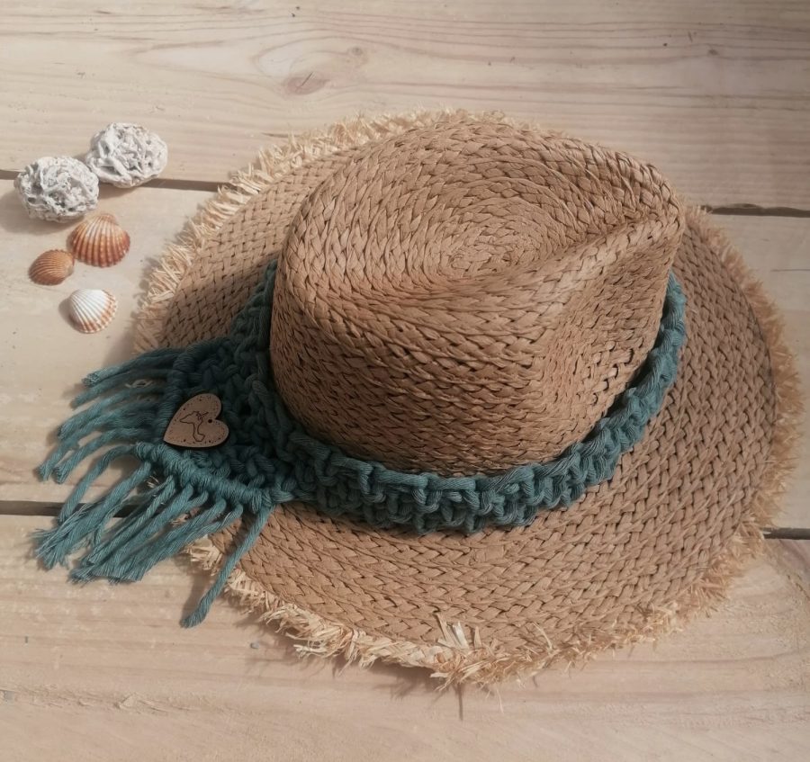 Sombrero alma hecho a mano y sostenible. Moda sostenible