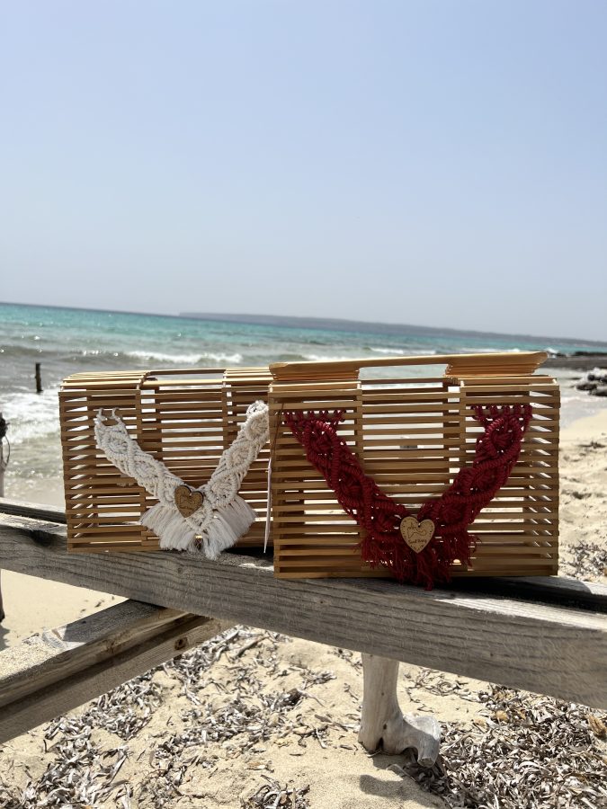 Bolso Bambú hecho a mano y sostenible. Moda sostenible