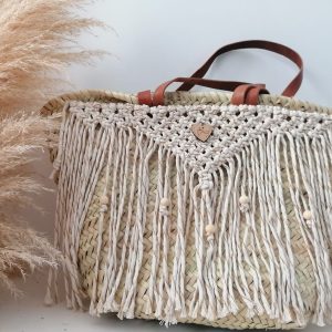 Capazo arena hecho a mano y sostenibles