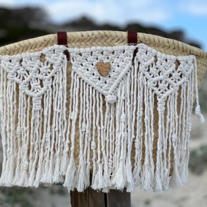 Capazo esencia hecho a mano macrame y sostenible